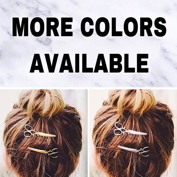 ⚜️[𝟯/$𝟭𝟴]⚜️Silver Scissors Hairpin NEW - Picture 8 of 9